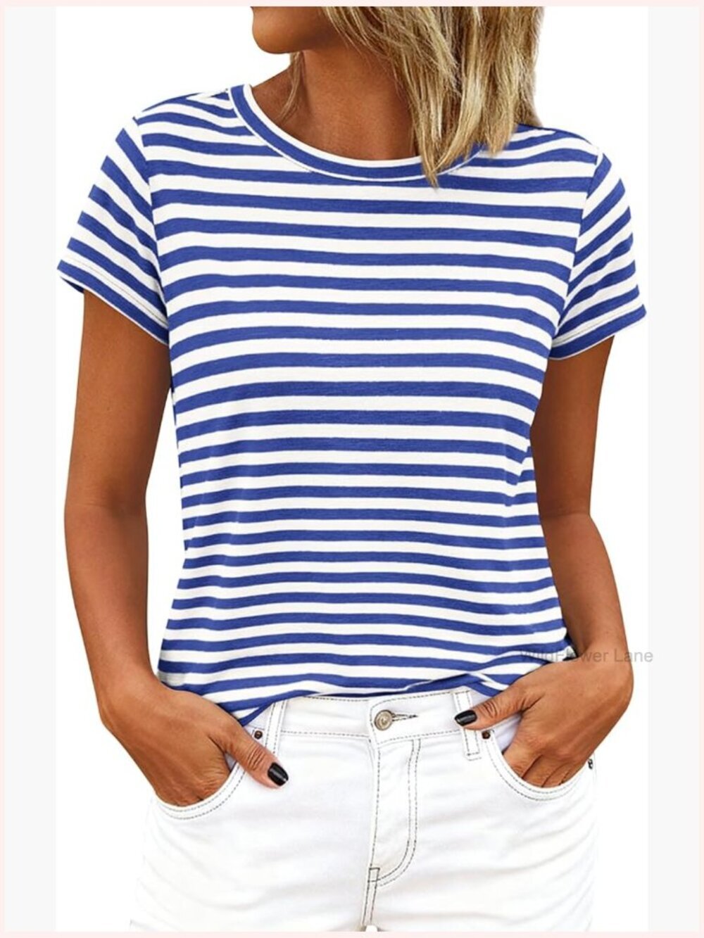 Trendy Striped Short Sleeve Tee | Summer Casual Blouse